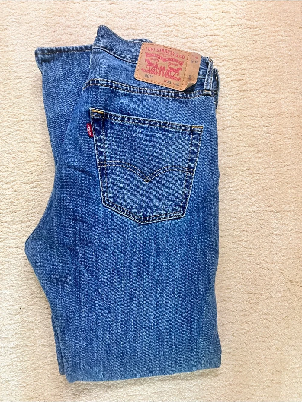 Levi's Men's Straight Blue Denim Jeans